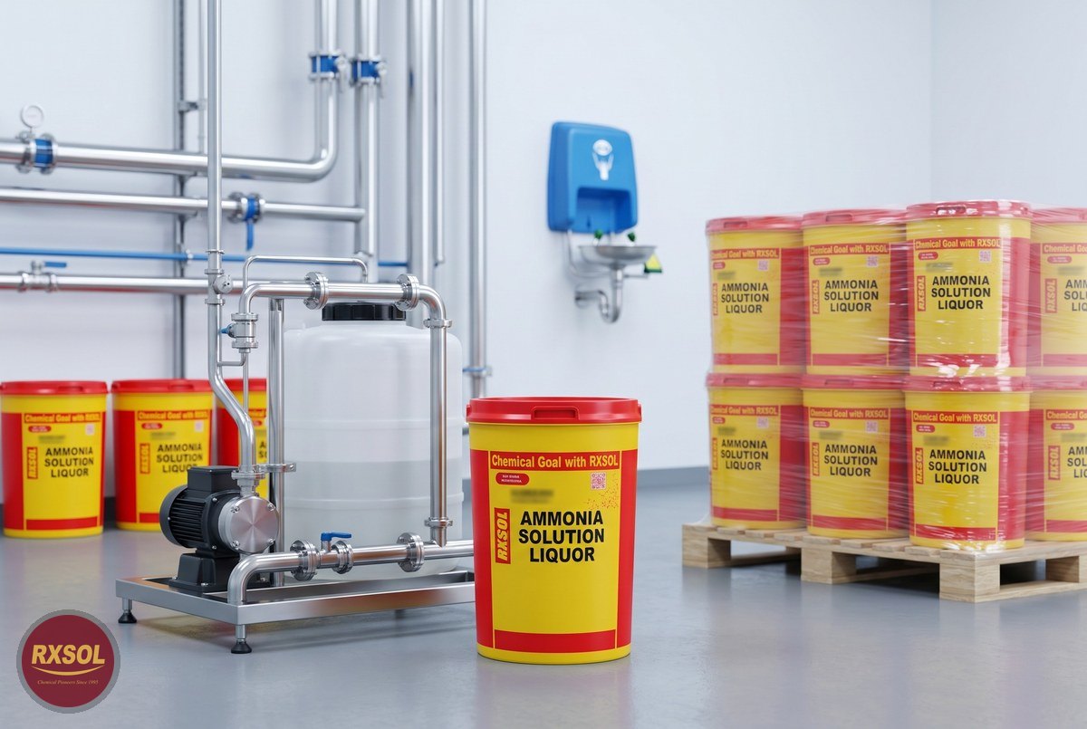 Ammonia Solution Liquor in use at an industrial site in Sohar, Oman
