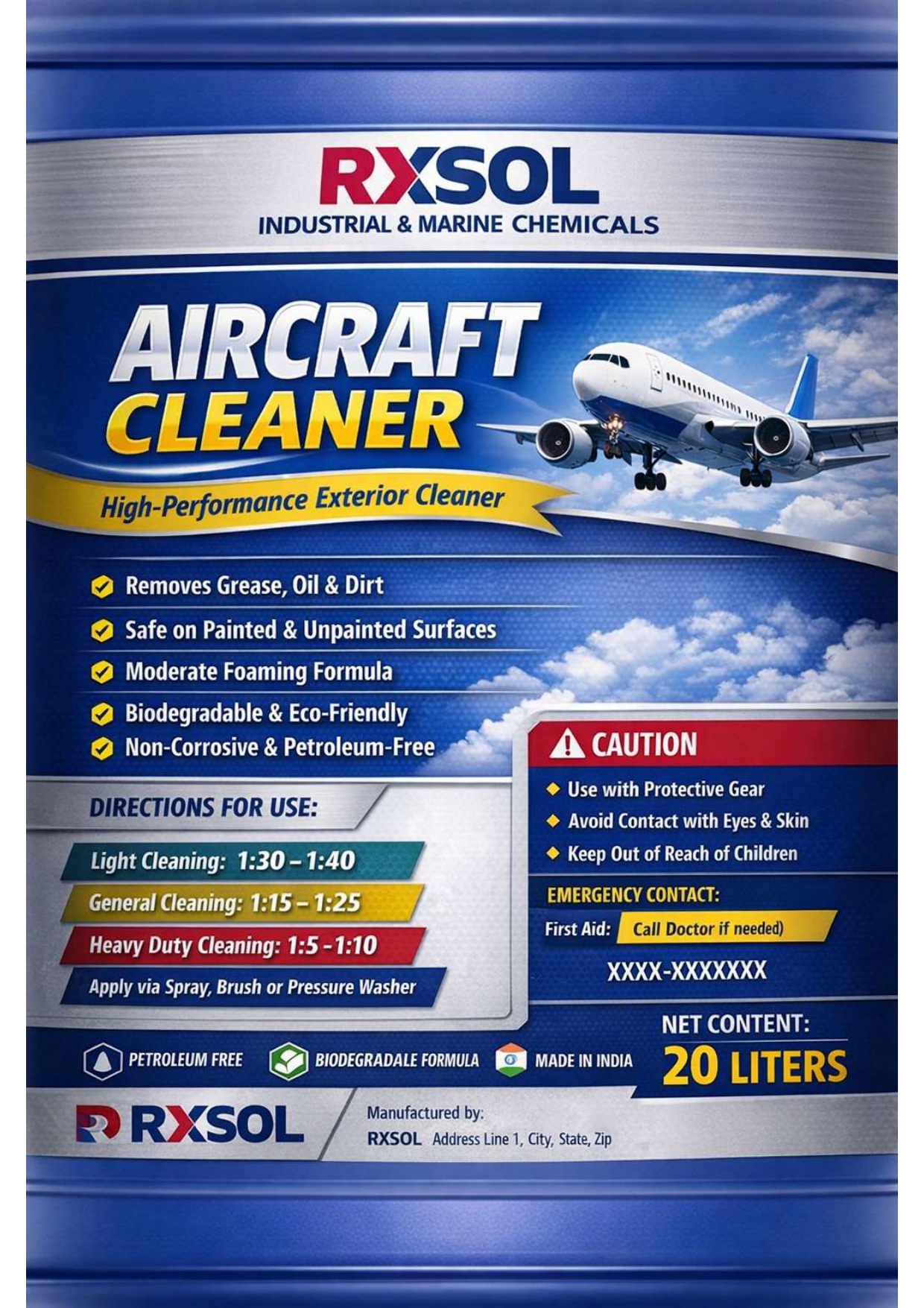 High Foaming Aircraft Cleaner